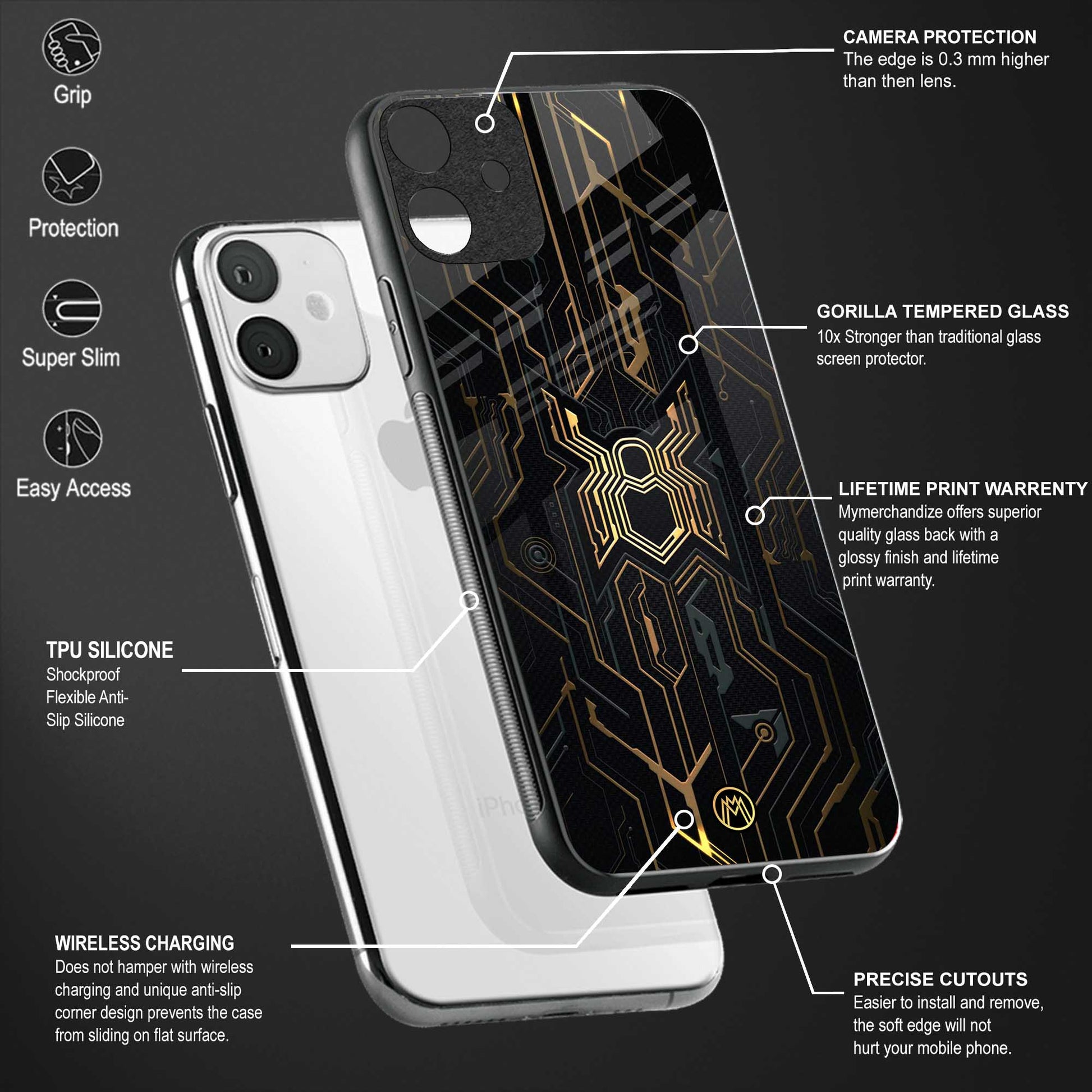 spider verse glass case for oppo a7 image-4