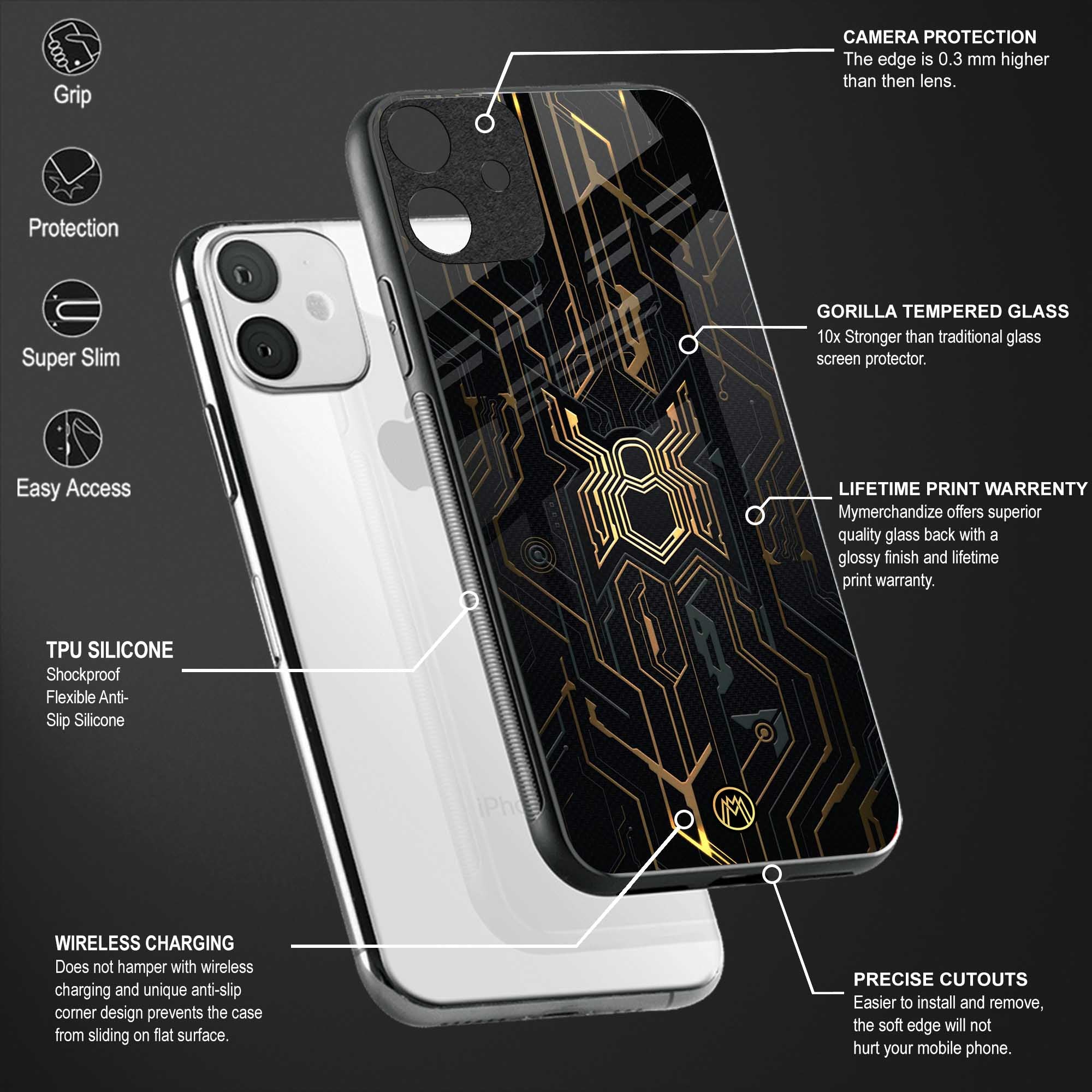 spider verse glass case for vivo t1 5g image-4