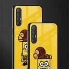 spongebob x bape glass case for oppo reno 3 pro image-2