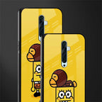 spongebob x bape glass case for oppo reno 2f image-2