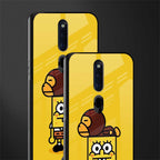 spongebob x bape glass case for oppo f11 pro image-2