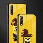 spongebob x bape glass case for vivo s1 image-2