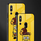 spongebob x bape glass case for vivo v15 image-2