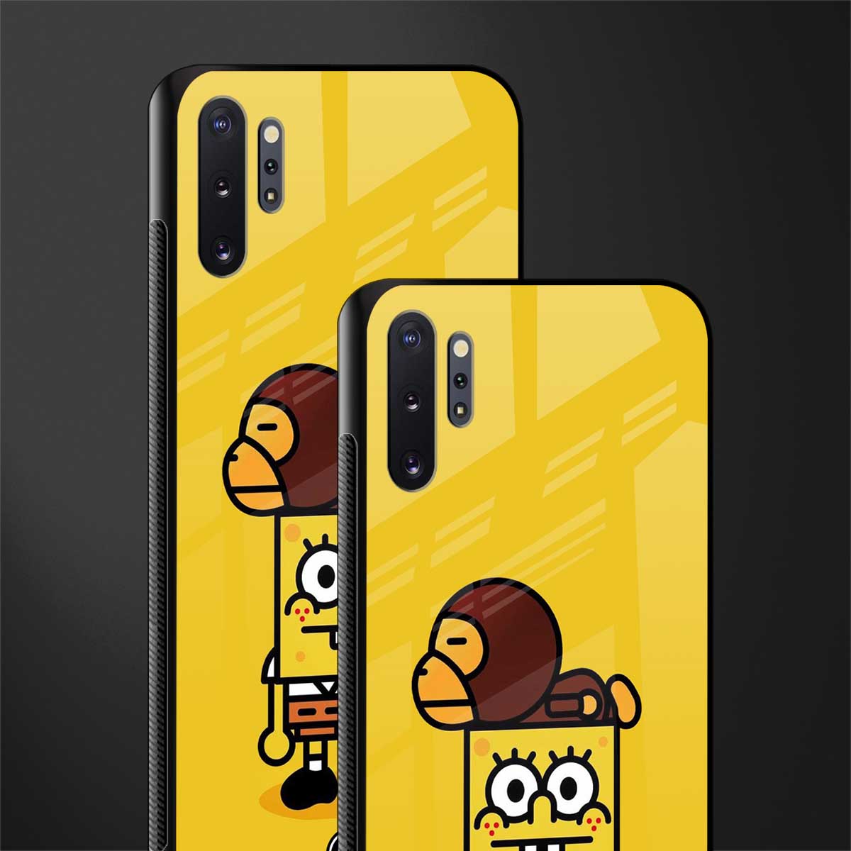 spongebob x bape glass case for samsung galaxy note 10 plus image-2