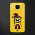 spongebob x bape glass case for redmi note 9 pro image