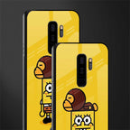 spongebob x bape glass case for samsung galaxy s9 plus image-2