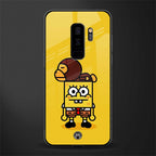 spongebob x bape glass case for samsung galaxy s9 plus image