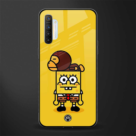 spongebob x bape glass case for realme x2 image