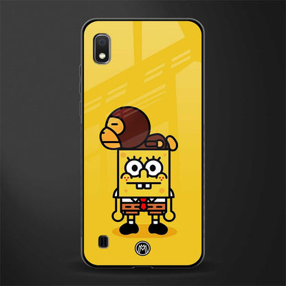 spongebob x bape glass case for samsung galaxy a10 image