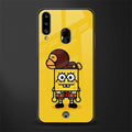spongebob x bape glass case for samsung galaxy a20s image