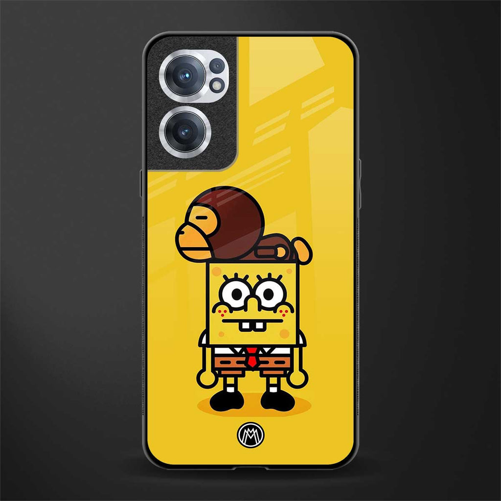 spongebob x bape glass case for oneplus nord ce 2 5g image