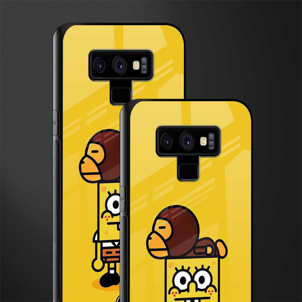 spongebob x bape glass case for samsung galaxy note 9 image-2