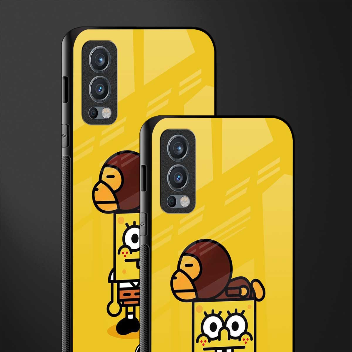 spongebob x bape glass case for oneplus nord 2 5g image-2