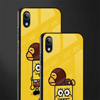 spongebob x bape glass case for vivo y91i image-2