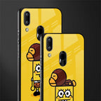 spongebob x bape glass case for vivo y91 image-2