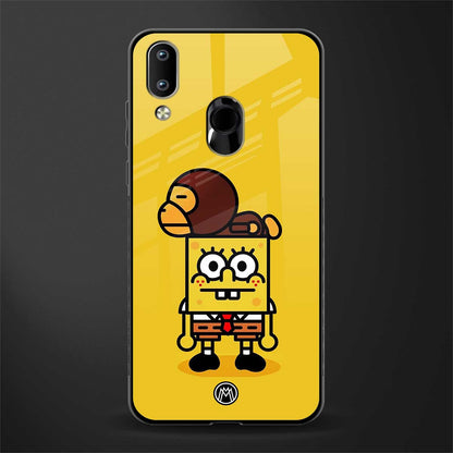 spongebob x bape glass case for vivo y91 image