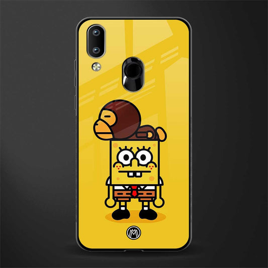 spongebob x bape glass case for vivo y91 image