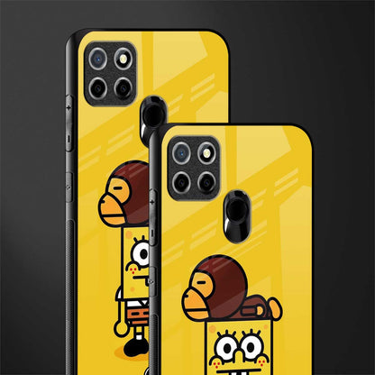 spongebob x bape glass case for realme narzo 30a image-2