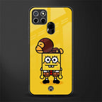 spongebob x bape glass case for realme narzo 30a image