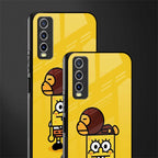 spongebob x bape glass case for vivo y20i vivo y20t image-2
