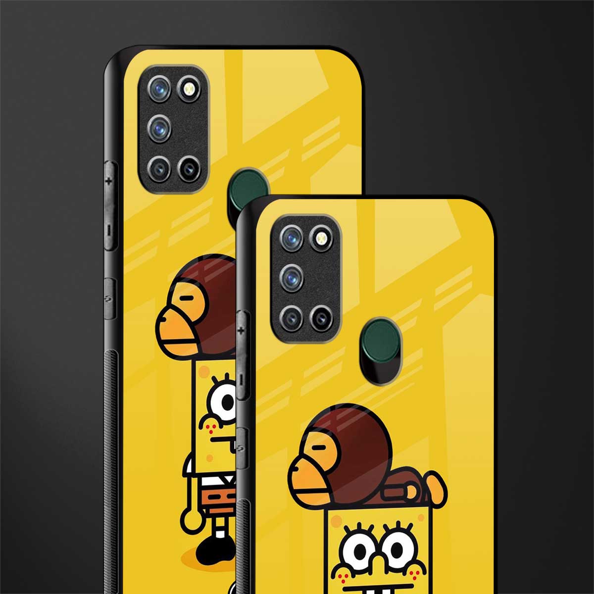 spongebob x bape glass case for realme 7i image-2