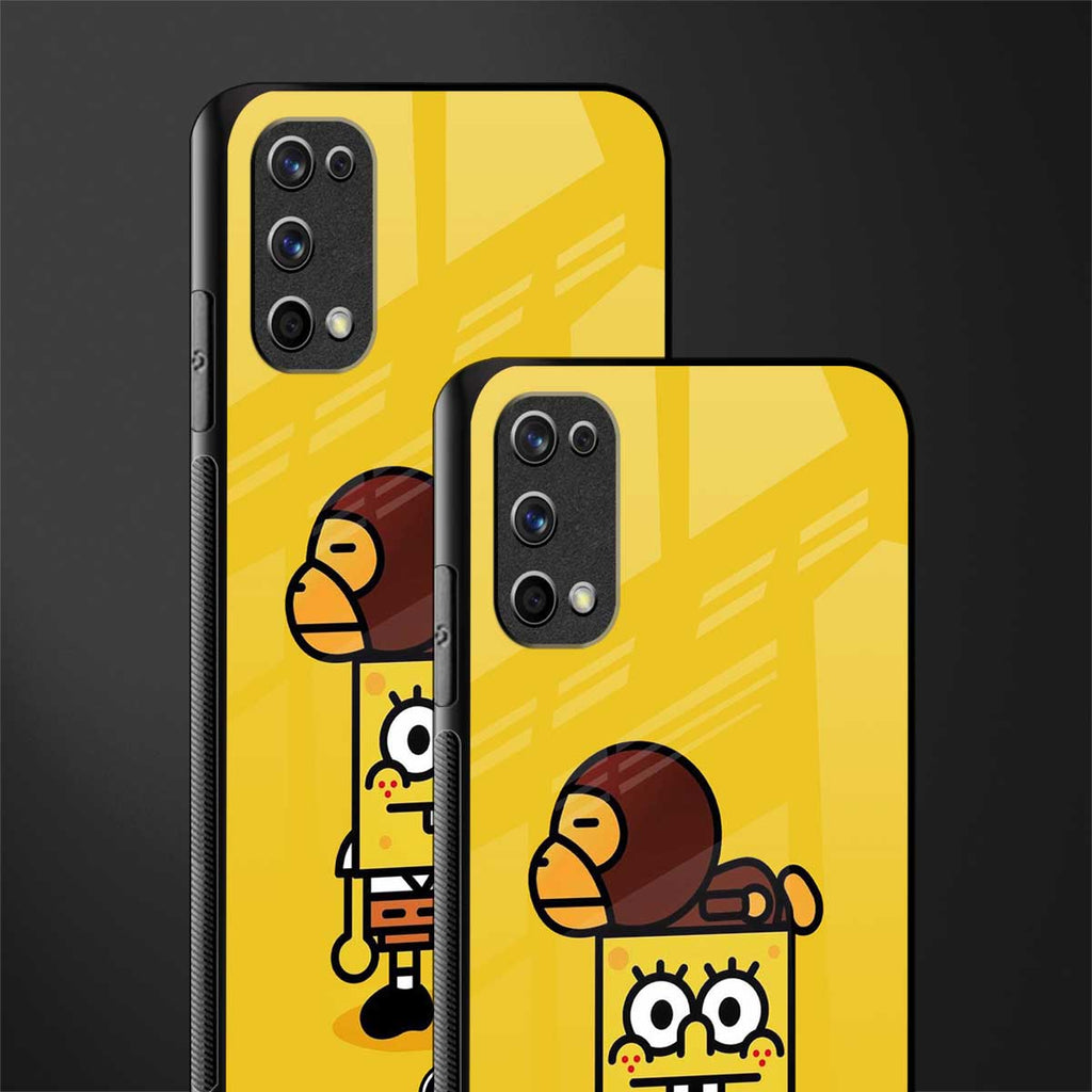 spongebob x bape glass case for realme 7 pro image-2