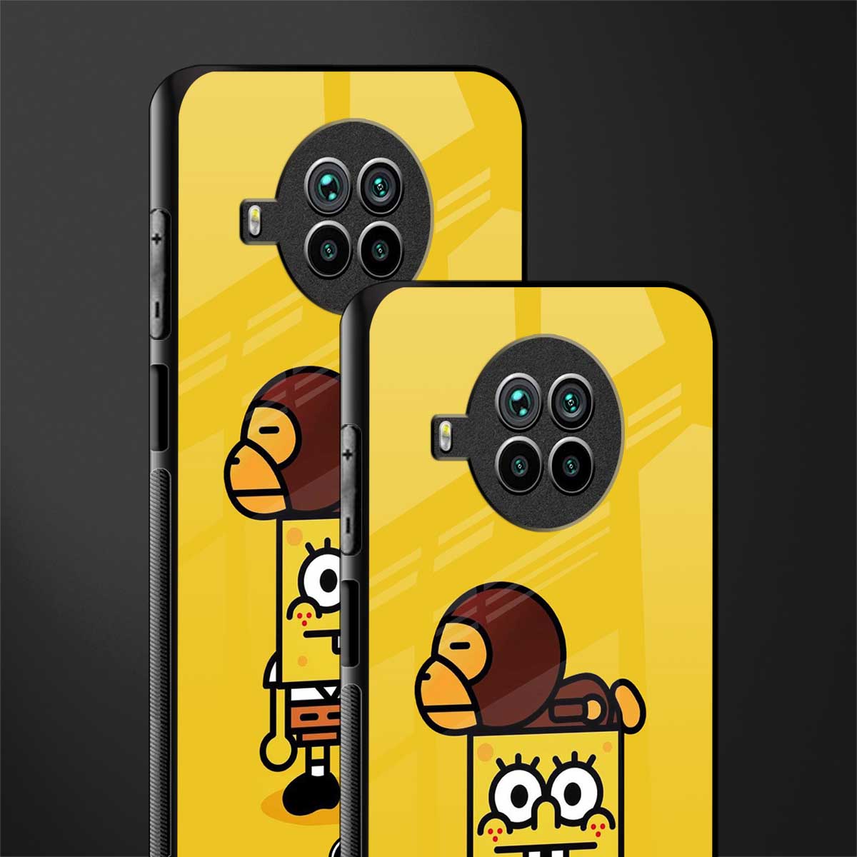 spongebob x bape glass case for mi 10i image-2