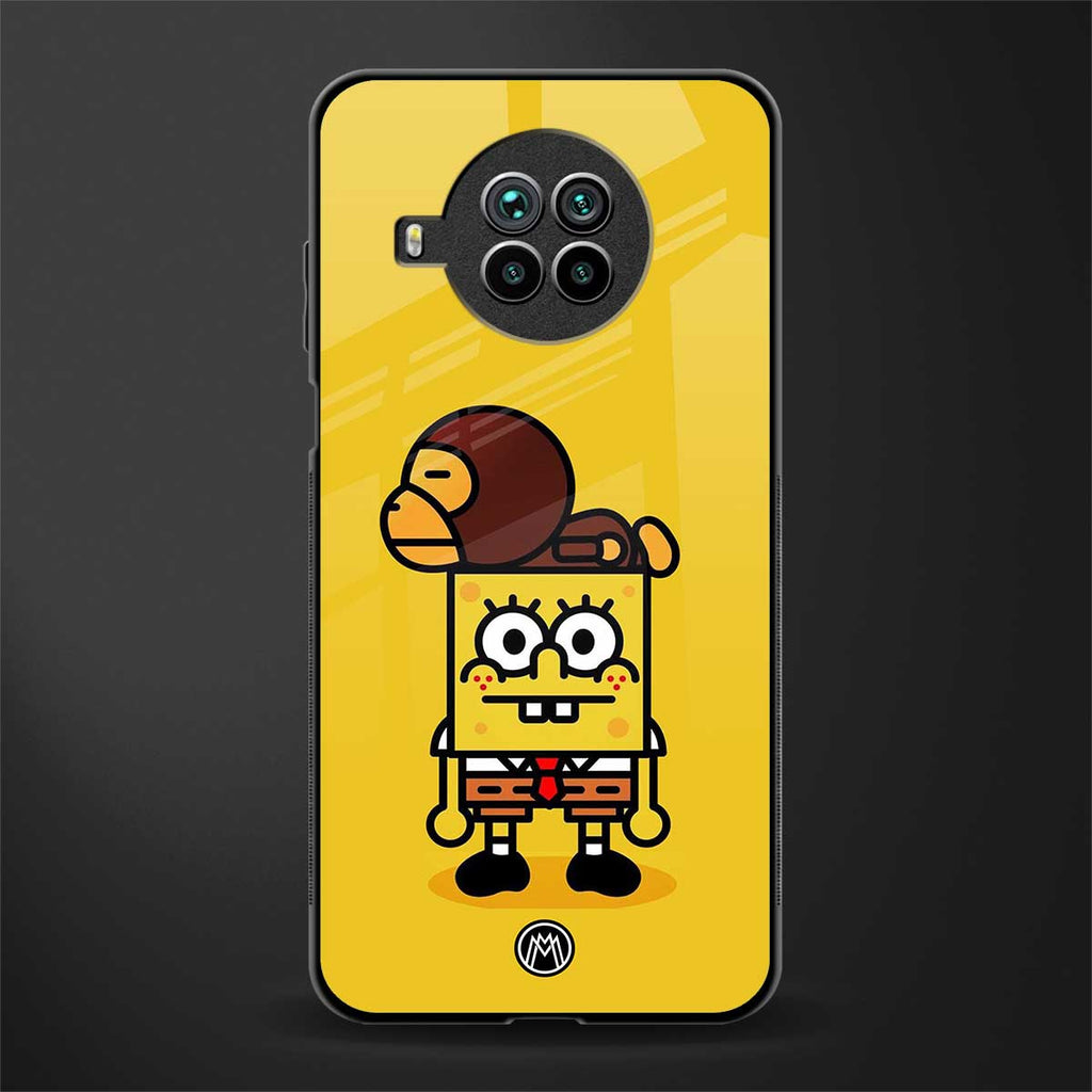 spongebob x bape glass case for mi 10i image
