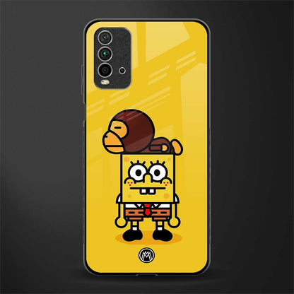 spongebob x bape glass case for redmi 9 power image