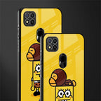 spongebob x bape glass case for redmi 9c image-2