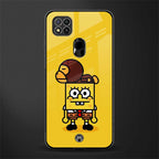 spongebob x bape glass case for poco c31 image