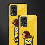 spongebob x bape glass case for vivo v20 pro image-2