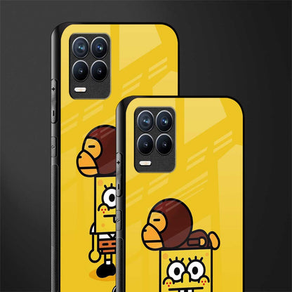 spongebob x bape glass case for realme 8 4g image-2