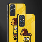 spongebob x bape glass case for oneplus 9 pro image-2