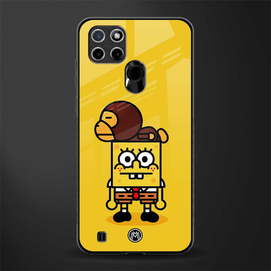 spongebob x bape glass case for realme c21y image
