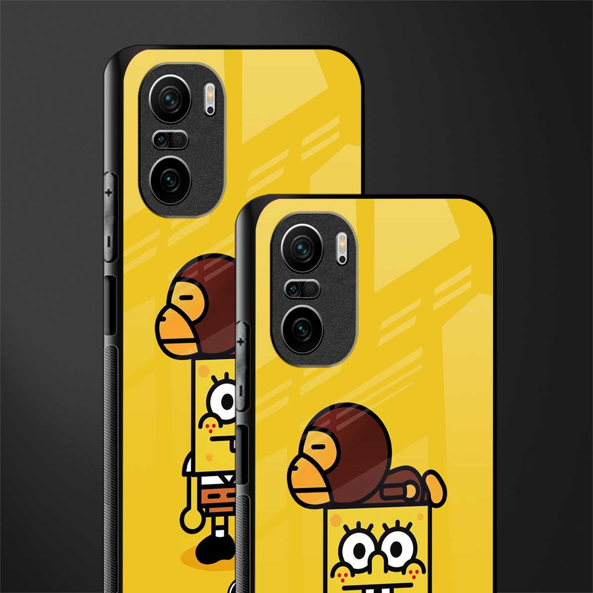 spongebob x bape glass case for mi 11x 5g image-2