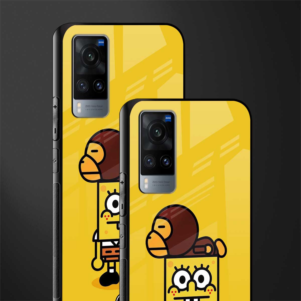 spongebob x bape glass case for vivo x60 image-2
