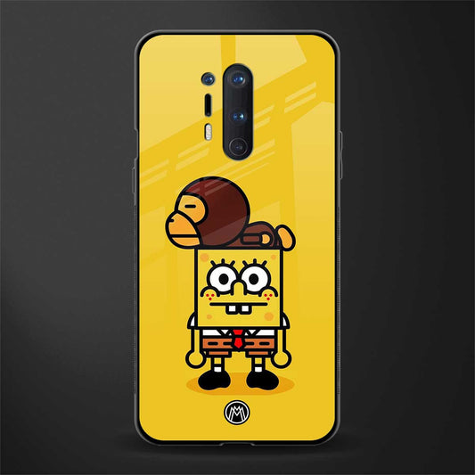 spongebob x bape glass case for oneplus 8 pro image