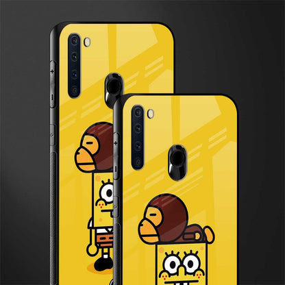 spongebob x bape glass case for samsung a21 image-2