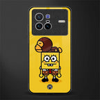 spongebob x bape glass case for vivo x80 image