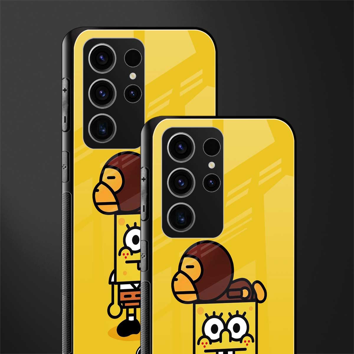 SpongeBob-X-Bape-Glass-Case for phone case | glass case for samsung galaxy s23 ultra