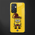 spongebob x bape back phone cover | glass case for oneplus 9