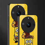 spongebob x bape back phone cover | glass case for realme 11 pro 5g