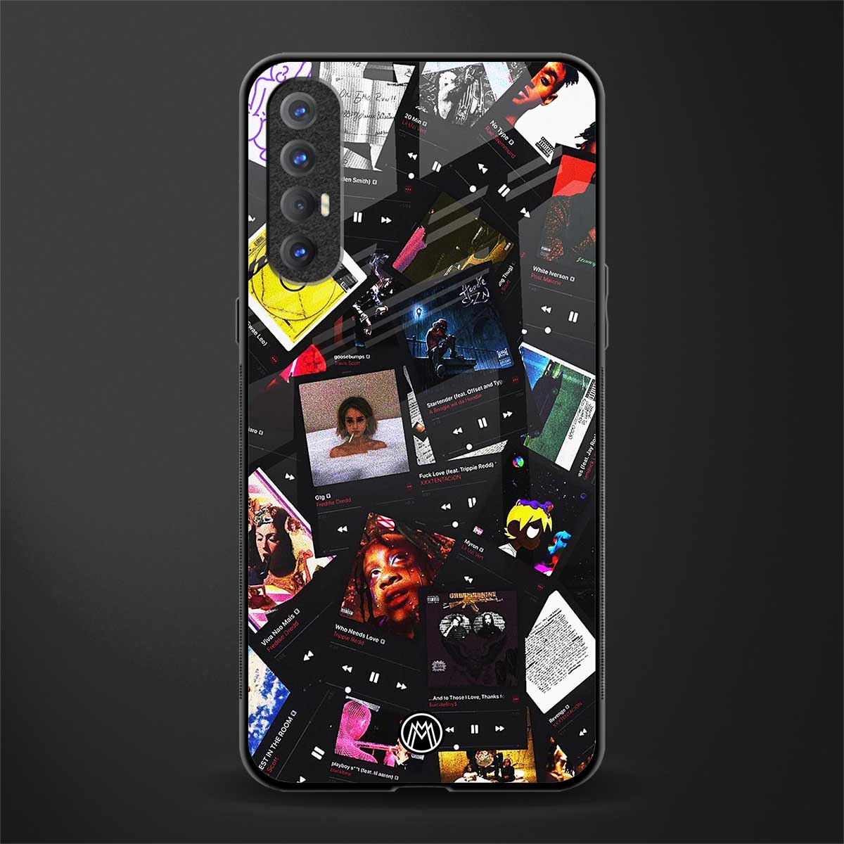 spotify and chill vibes music glass case for oppo reno 3 pro image