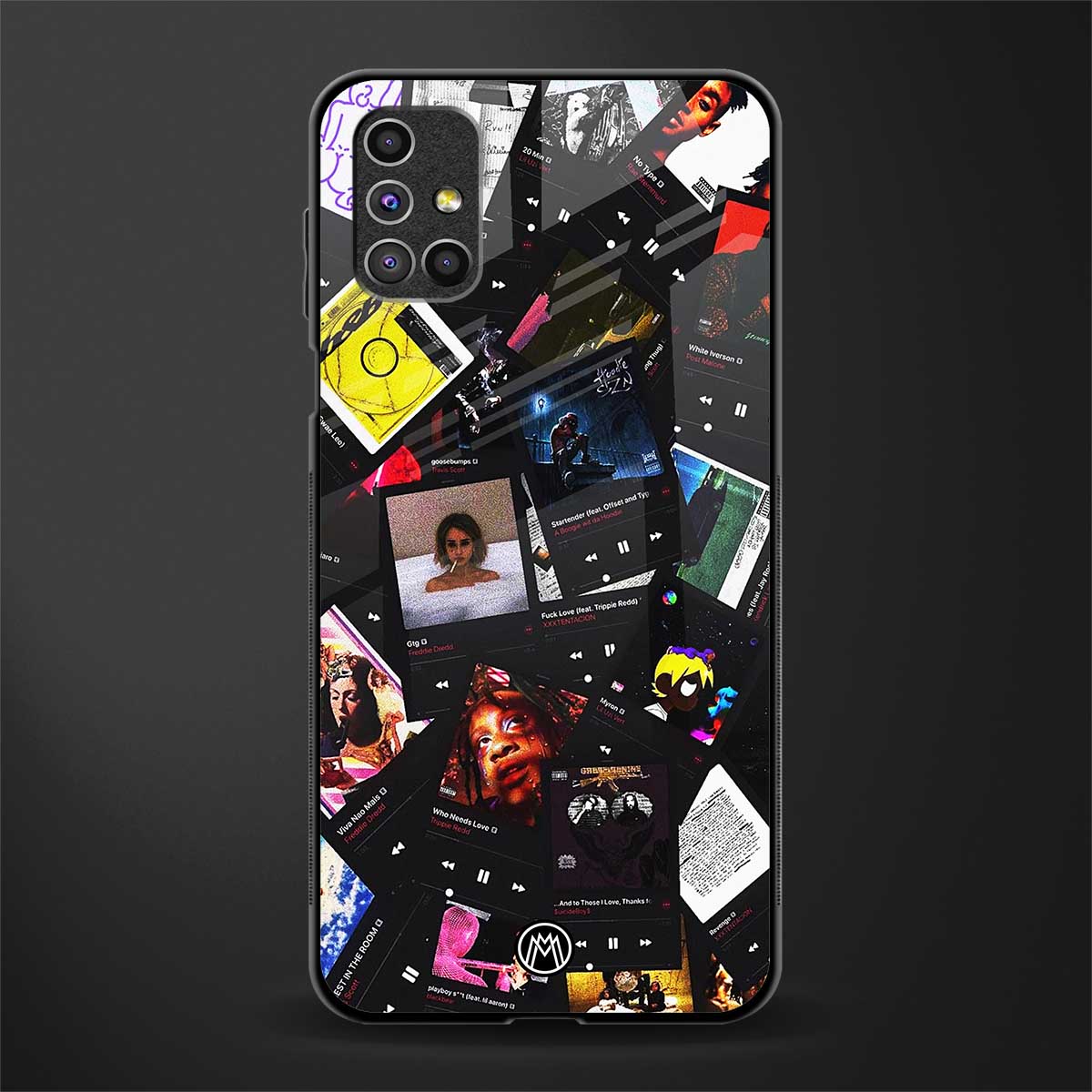 spotify and chill vibes music glass case for samsung galaxy m51 image