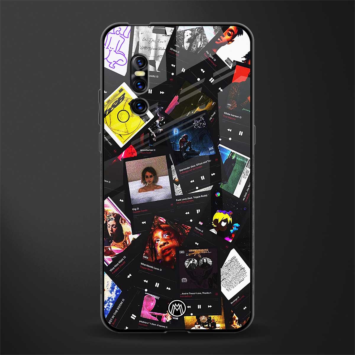 spotify and chill vibes music glass case for vivo v15 pro image