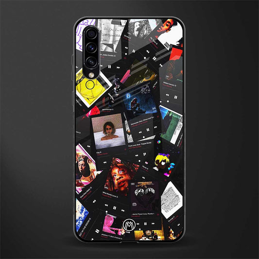 spotify and chill vibes music glass case for samsung galaxy a70 image