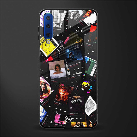 spotify and chill vibes music glass case for samsung galaxy a7 2018 image