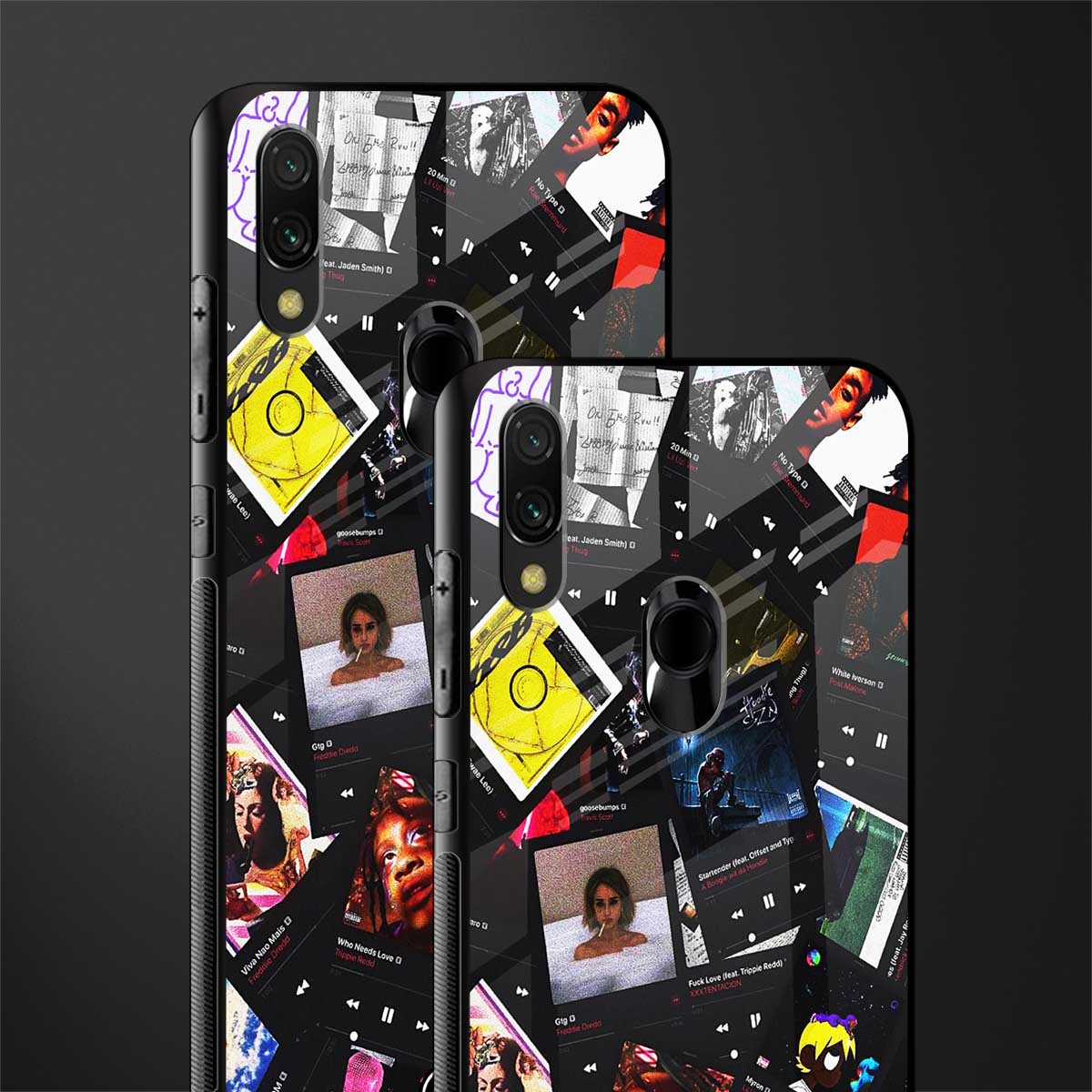 spotify and chill vibes music glass case for redmi y3 image-2