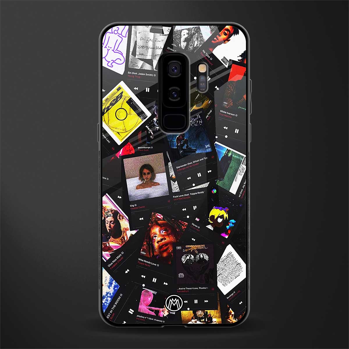 spotify and chill vibes music glass case for samsung galaxy s9 plus image